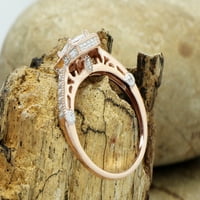 Ross-Simons 1. CT. T.W. CZ Cvjetni prsten u sterlingu srebra za žensko, odrasla osoba