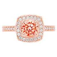Star K srčani oblikovani Star sapphire Angagement Obećaj vjenčani prsten u KT Rose Gold Veličina Ženska