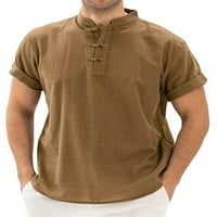 Qolati Muški kratki rukav Trendy grafički print Crewneck Pulover Košulje Casual Classic Fit Fitness