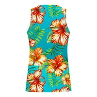 Žene plus veličine Visoki struk bikini Push up dvaju kupaćih kostimi za plivanje dva retro Halter Ruched High Squik Print Tankini Set Swim Boys