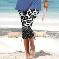 Ljetni vrhovi rezervoara za žene za žene od perjeh grafičkih plaža Cisterna prsluka bluza bez rukava