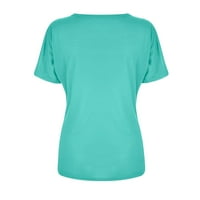 Dressy Tank TOP za žene Žene Ležerne prilike Cvjetni print V-izrez tiskani majica bez rukava prsluk