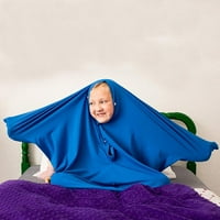 Leuncero Toddler labavi vanjski duks termalni dugi rukav Pleteni džemperi Baisc Ribded pulover plavi