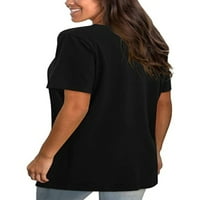 Kakina s vježbanja za žene za čišćenje Ženski duks s dugim rukavima na dugim rukavima, ležerna dvodijelna dugih rukava na košulji sa košulja