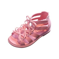 Papuče za žene dame dame dame flip flops otvoreni nožni crtani print boemski sandale casual cipele flip flop čarape za žene, ružičaste 6,5