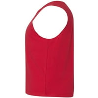 Rejlun muški ljetni vrhovi čvrsti boja T majice s kratkim rukavima bluza Classic Fit majica modna teretana pulover crveni xl