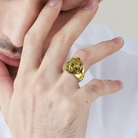 10KT Žuta zlatna žena Okrugli dijamantski konturi Spakirani prsten. CTTW