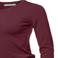 Voguele Muns Ljetni vrhovi Crew Crt Majica Geometrijska bluza Dnevna habanje Majica Modni pulover Kafa