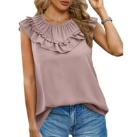 FOPP prodavač Ženski ljetni vrhovi Ležerni modni kratki rukav V rect majica na majici na velikoj američkoj