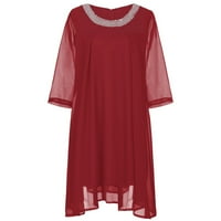 Samickarr Satin Silk pidžama za žene za spavanje noćne odjeće Notch ovratnik na noćnom košulje tiskanim