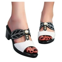 Ženska vintage spajanje okruglog prstiju plus baršunaste kratke cipele s kratkim cipelama golih cipela udobne elegantne cipele