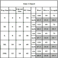 Ženski vrhovi padajući ženski povremeni vrhovi sakrij trbuh dugih rukava t-slatki točni tunički bluze