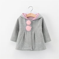 Traexpress baby boy zimski kaput sa slatkim okruglim loptom moda plus baršunast topla pamučna odjeća za djevojčice toddlera Čvrsta jakna