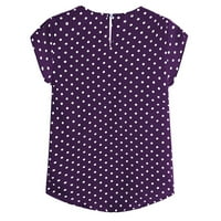 Aueoeo Professional Bluze za žene Ženske majice i bluze Ženski modni božićni ispis Labavi dugi rukav na vrhu ležerne duge