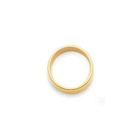 Britanci napravio 10k žuto zlato prirodni akvamarin i kubični zirkonijski ženski prsten za angažman - Opcije veličine - Veličina 8.5