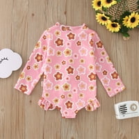 Calsunbaby Toddler Baby Girls Cvjetni odjeća za provjeru kože dukseri i hlače Outfits set 18-mjeseci