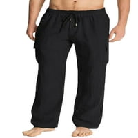 Muške hlače Muške ležerne i udobne ležerne hlače Pamučne pantalone za crtanje pamuka Fragarn