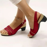 Neumjerne odrasle žene Sandal ravne sandale sa rhinestones za žene Žene kliznu na ravne sandale casual