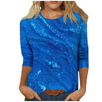 Yyeselk gumb up bluze za žene casual dugih rukava majice Trendy Fancy cvjetni ispis Pleased Flowy Flare