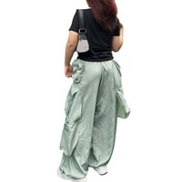 Ženske kratke hlače Plus veličina Čvrsta čvrstoće kopačene pantalone Kombinezone casual pantalone