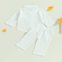 Arvbitana Baby Girl Valentinovo odijelo Pismo vezer dugih rukava ROMper + srce Ispiši hlače + za glavu Proljeće Slatke hlače postavljene 0-18m