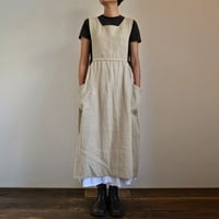 Ljetne haljine za žensko prodaju bez rukava V-izrez V-izrez Džepni uzorak Long Maxi haljine za žene