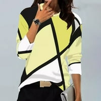 HHEI_K Žene dugih rukava Ženska modna casual TOP V CALG HALLOWEEN MAJICA HOLLOWEEN majica