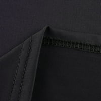 Gureui ženske ravne pantalone, čvrsta boja tanka fit dugmeta patentni patentni pantalone s visokim strukom s džepovima opruga, jesenje kućne nošenje