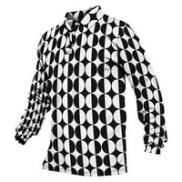 Žene Ležerne prilike modni kratki rukav V-izrez V-izrez Radna uniforma crtana bluza za ispis