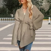 Ženske dukseve Pulover Dukseri Tunic TOP SOLD Boja dugih rukava Jesen Zimske vučne vrpce sa džepom xxxxxl