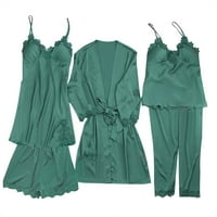 Ženski Comfy Chiffon Cardigani čišćenje vintage odjeće kimono bluza zapadno etničke tiskanje modne casual labavo trendi radne rukave s rukama prednje otvorene pokrovne pokrovitelje vojske zelene boje