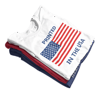 Suncoda 4. srpnja Košulje za žene kratki rukav Crew Crt Patriotske majice za ženske grafičke majice Dan nezavisnosti USA za zastave Majice za žene Gym Workout Summer Outfits