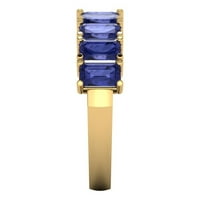 2.62ct Princess Cut smeđi šampanjac simulirani dijamant 14k Rose Gold Graving Izjava godišnjica Angažovanost
