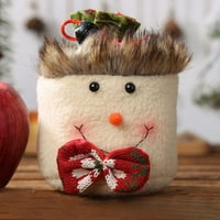 Lovskoo Žene Fuzzy Fleece Revel Otvoreni prednji kardigan kaput s dugim rukavima povremeni božićni ispis