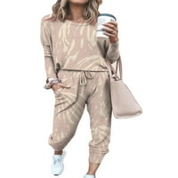 WYBZD Porodični pajamas Podudarni setovi Halloween Ghost Print Sleepwearwwear Loungeward PJS set za