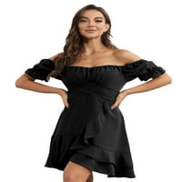 Ljetne haljine za prodaju za žene za žensku haljinu bez rukava V-izrez Mini BACKLELEX Slim Fit Y2K Fashion