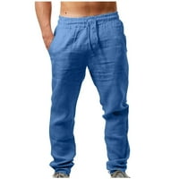 Voncos muški teretni hlače - lagana čvrsta boja ravno tipa opuštena fit fitness casual teretna hlače