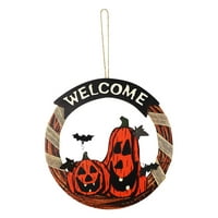 Halloween bundeve viseći znak ulaznih vrata Dobrodošli znak Halloween Ukrasi prednjeg vratima Noć vještica